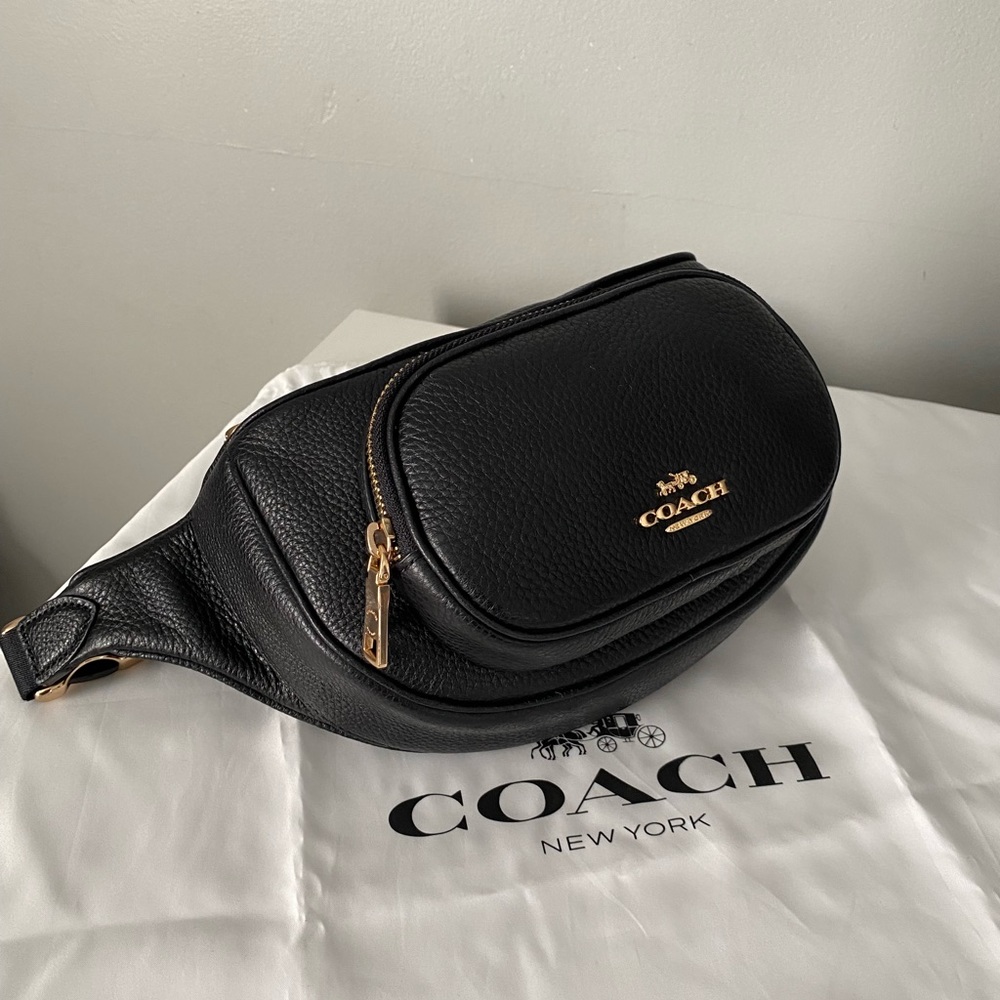 Coach leather belt bag